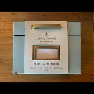 Hearth and Hand Metal Recipe Card Box